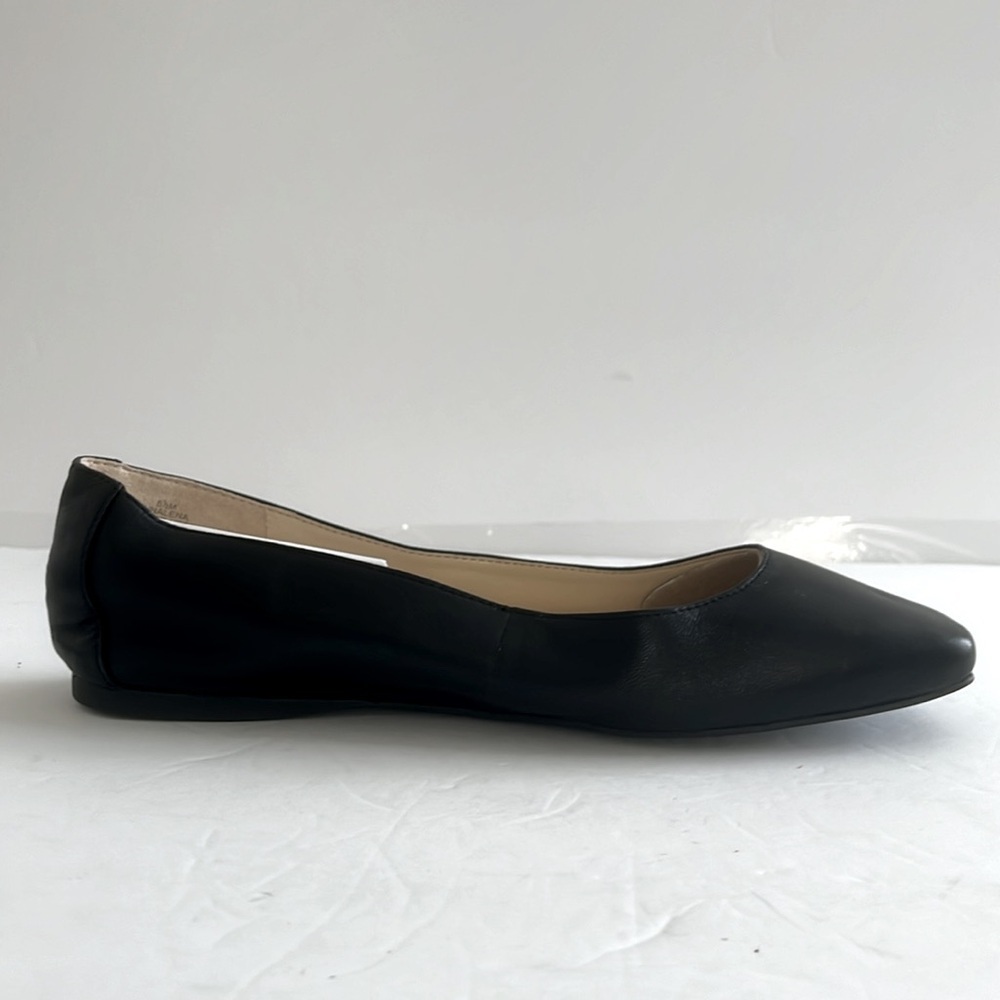 Nine West Womens WNALENA Ballet Flat Black Leather Shoes Size 8.5 NEW - Picture 5 of 10